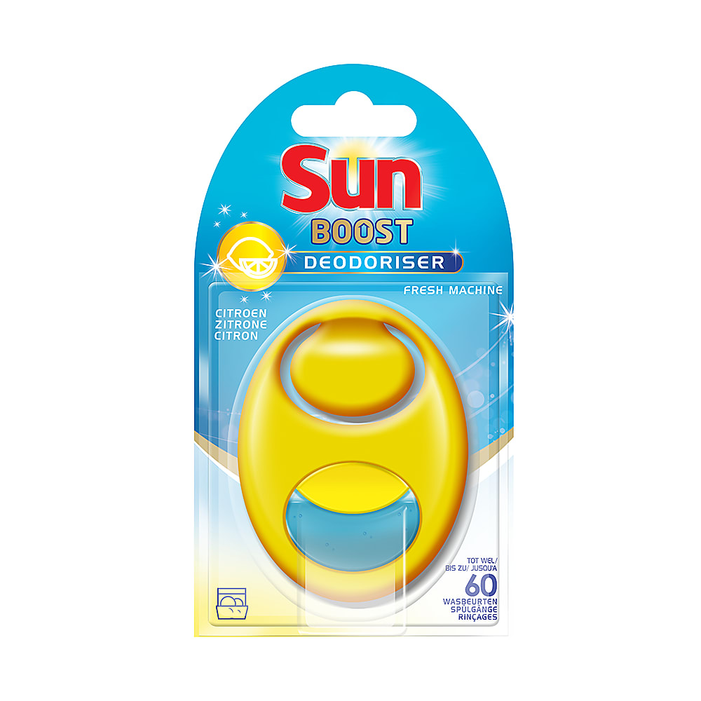SUN Désodorisant lave-vaisselle citron 120 doses Duo pack 2x60 pas cher 
