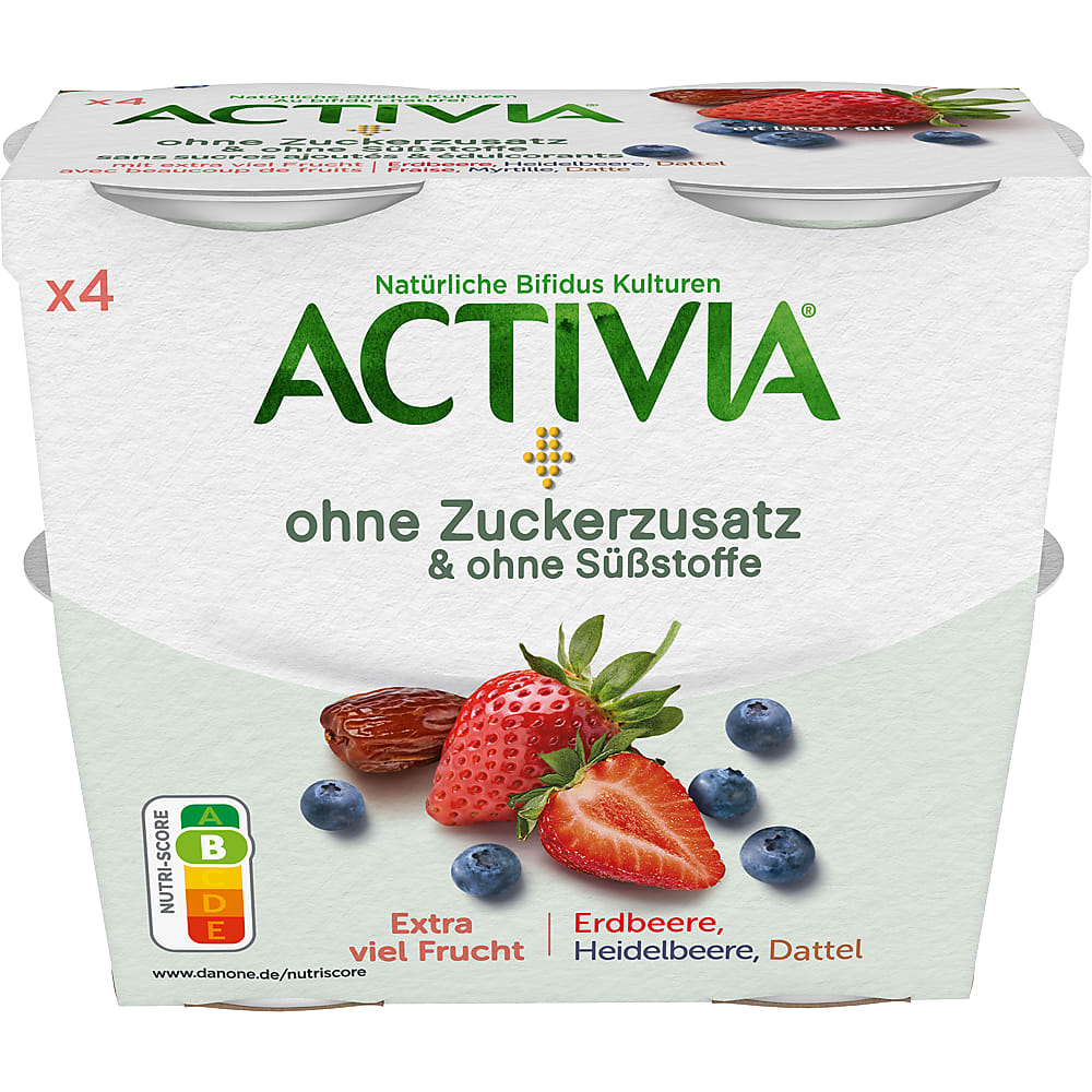 Activia · Yogurt · StrawberryBlueberryDates • Migros
