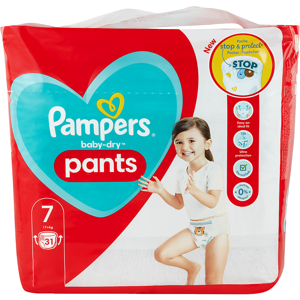 Pampers Nappy Pants Bébé Dry Taille 7 7-54 pièces