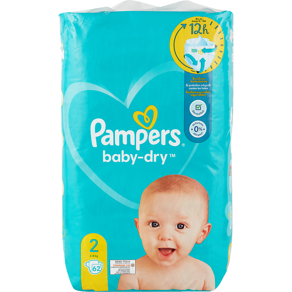 Achat Pampers Baby Dry · Couches · Taille 4 - 9-15kg - Pants • Migros