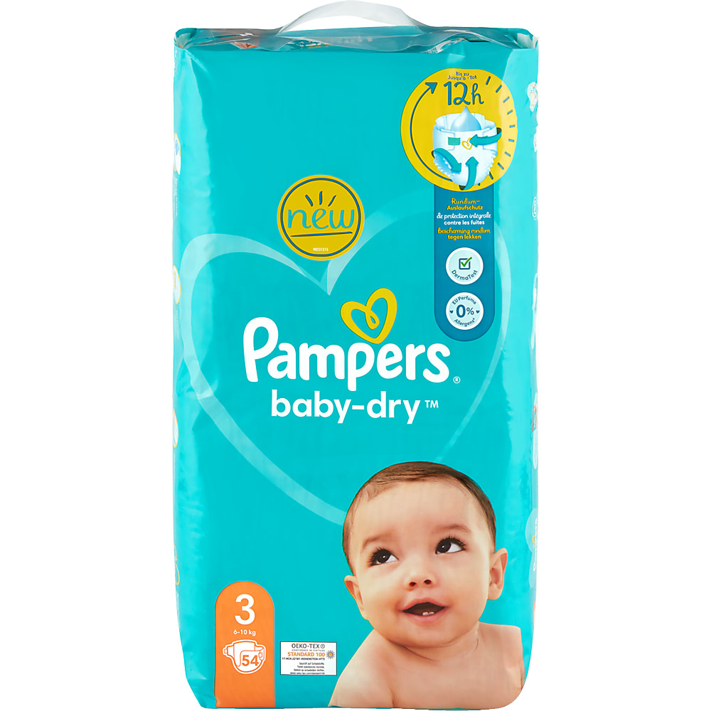 Achat Pampers Baby Dry · Couches · Taille 3 - 6-10kg • Migros