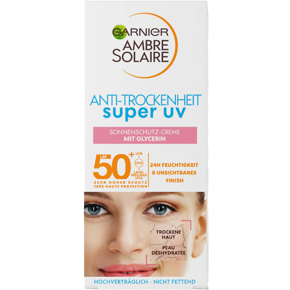 finish 50, Sonnenschutz 24h Solaire Gesicht Glycerin, das • unsichtbares Garnier feuchtigkeit · für · Kaufen Migros mit Ambre & LSF