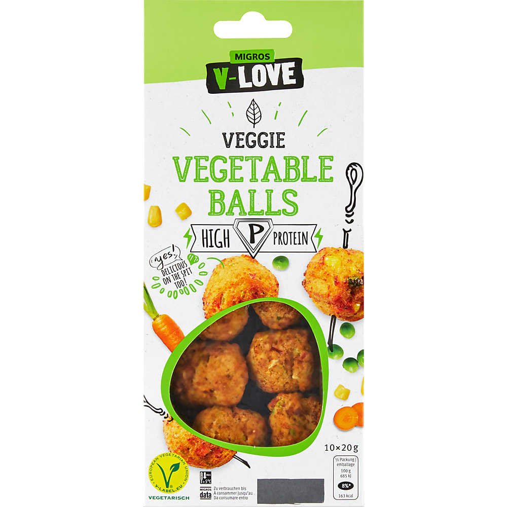 V-Love · Gemüsebällchen • Migros