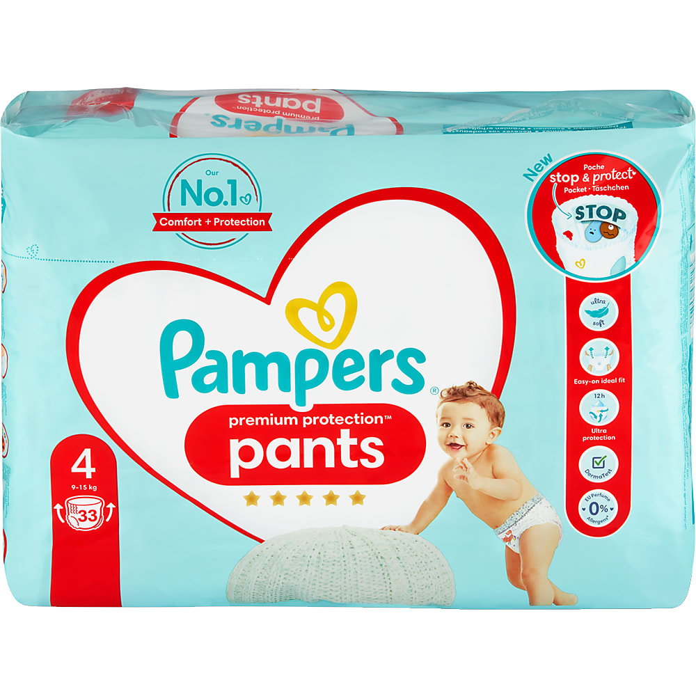Pampers Premium Protection Diapers Size 4 9 15kg Pants