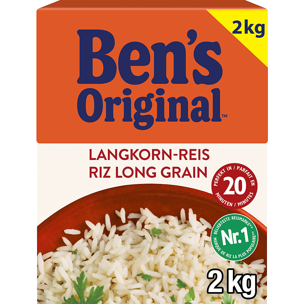 Ben's Original Riz Long Grain 20 Min. 2 kg