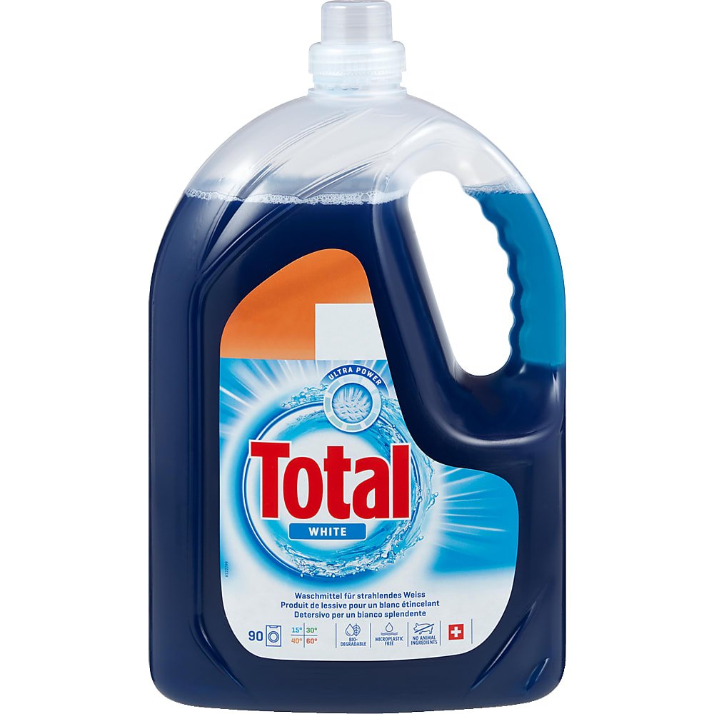 Buy Total White · Liquid laundry detergent · 90 wash cycles • Migros