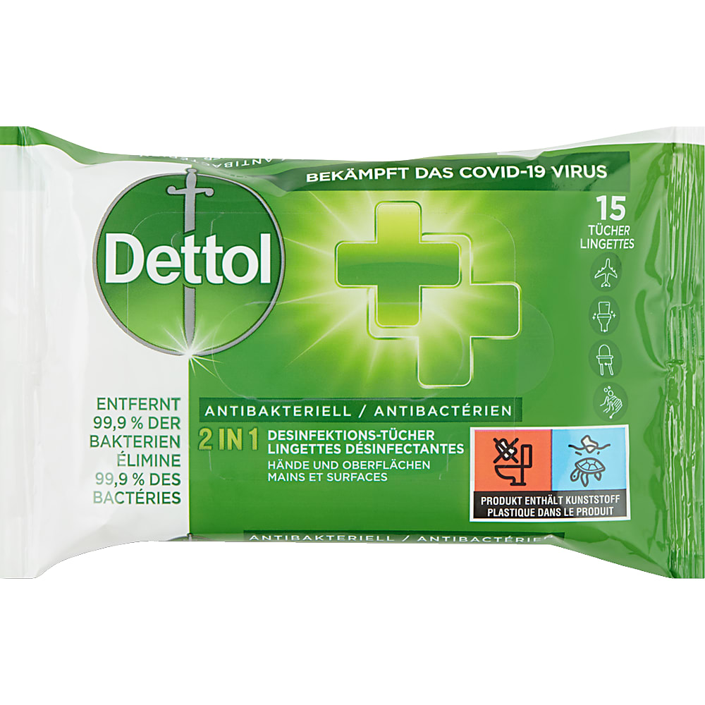 Achat Dettol · Lingettes nettoyantes de sol humides · Citron et lime -  Extra résistant • Migros