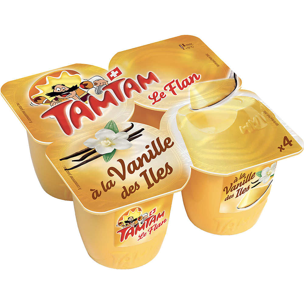 Achat Tam Tam Le Flan · Dessert lacté · Vanille nappé Caramel • Migros
