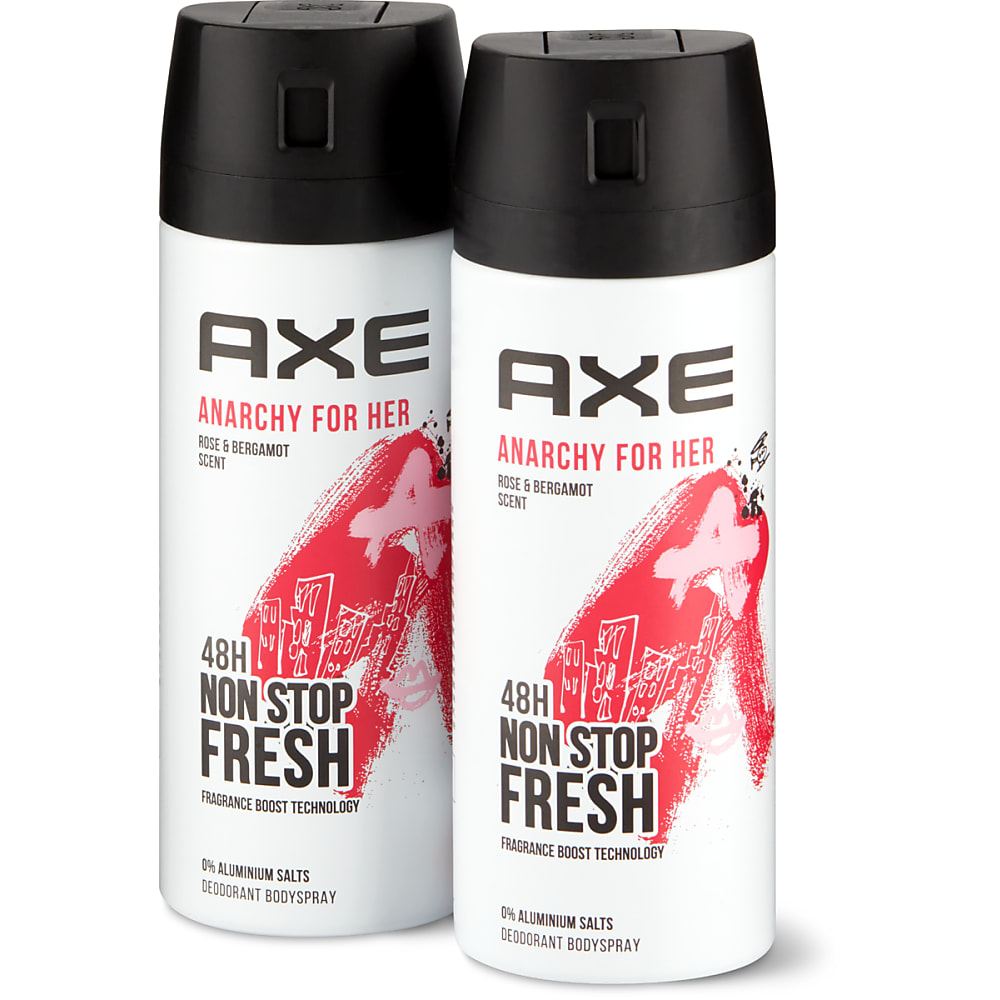 Buy Axe Anarchy For Her Spray deodorant 48h 0 aluminum salts