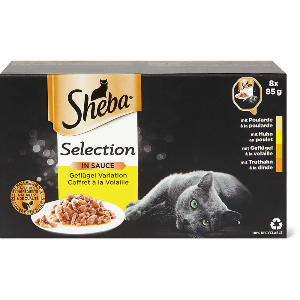 Sheba Selection sliced in sauce With chicken turkey chicken and poultry Migros Online