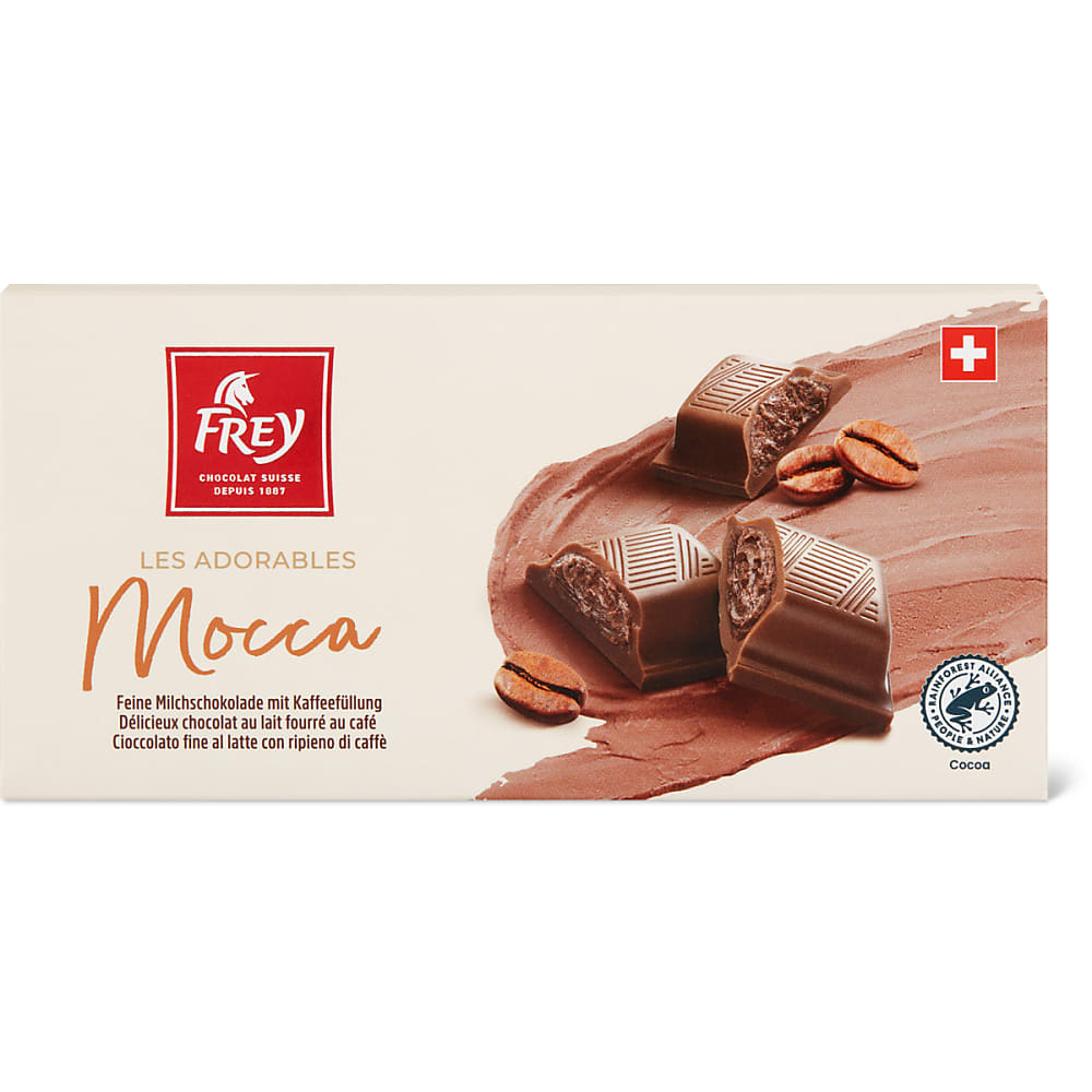 Frey Les adorables · Délicieux chocolat au lait fourré au café · Mocca