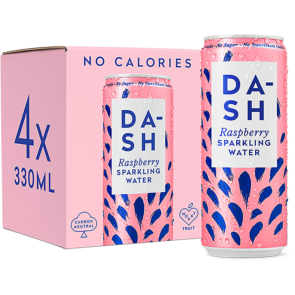 Dash Sparkling Raspberry Water - 330ml
