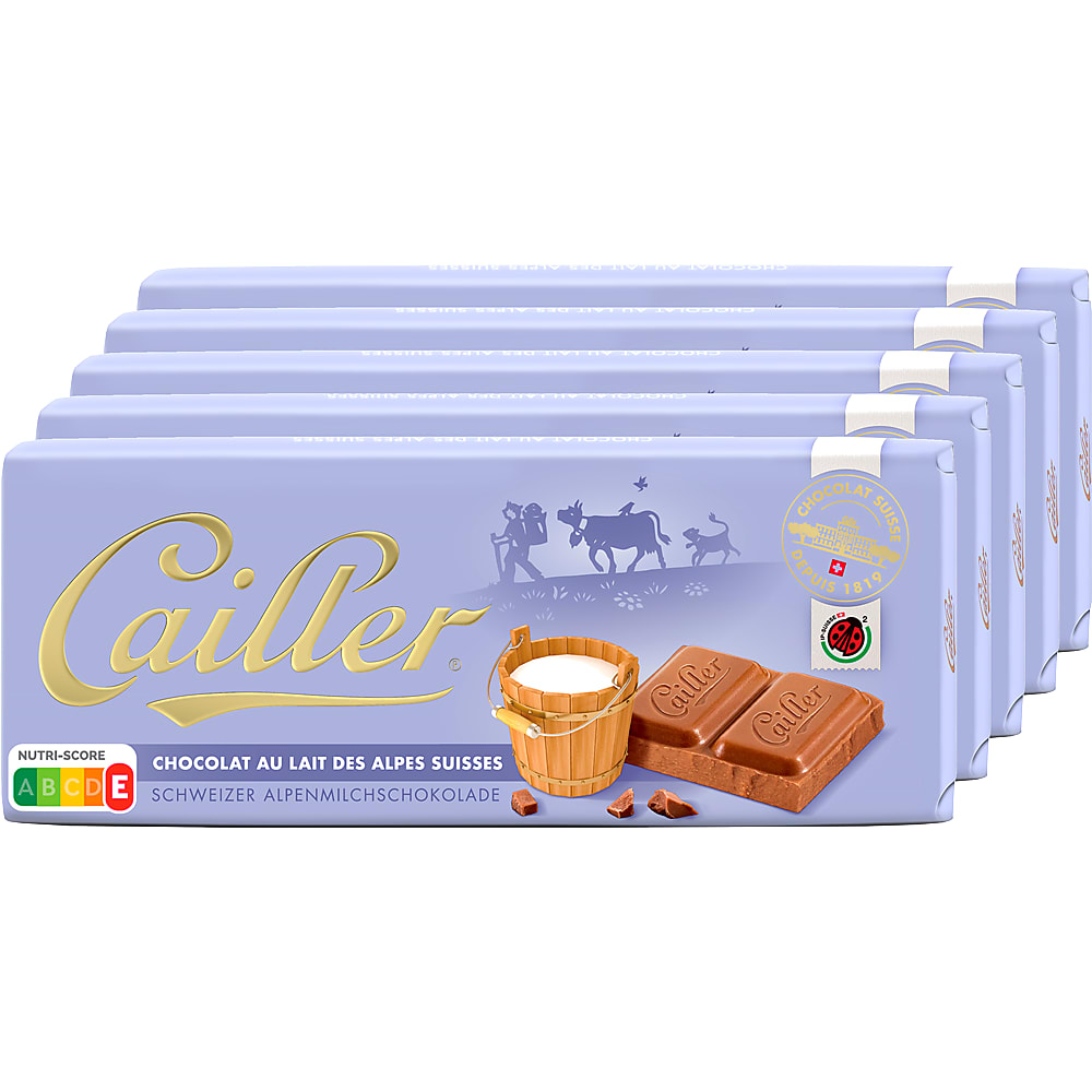 CAILLER Chocolat au lait des Alpes Suisse 100g