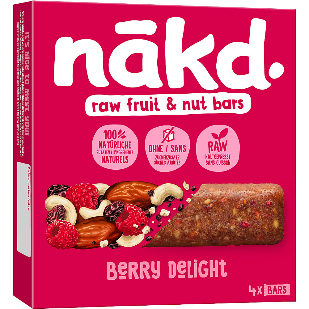Nakd Barre de fruits aux noix cacao noix de coco 140g - Hollande Supermarché