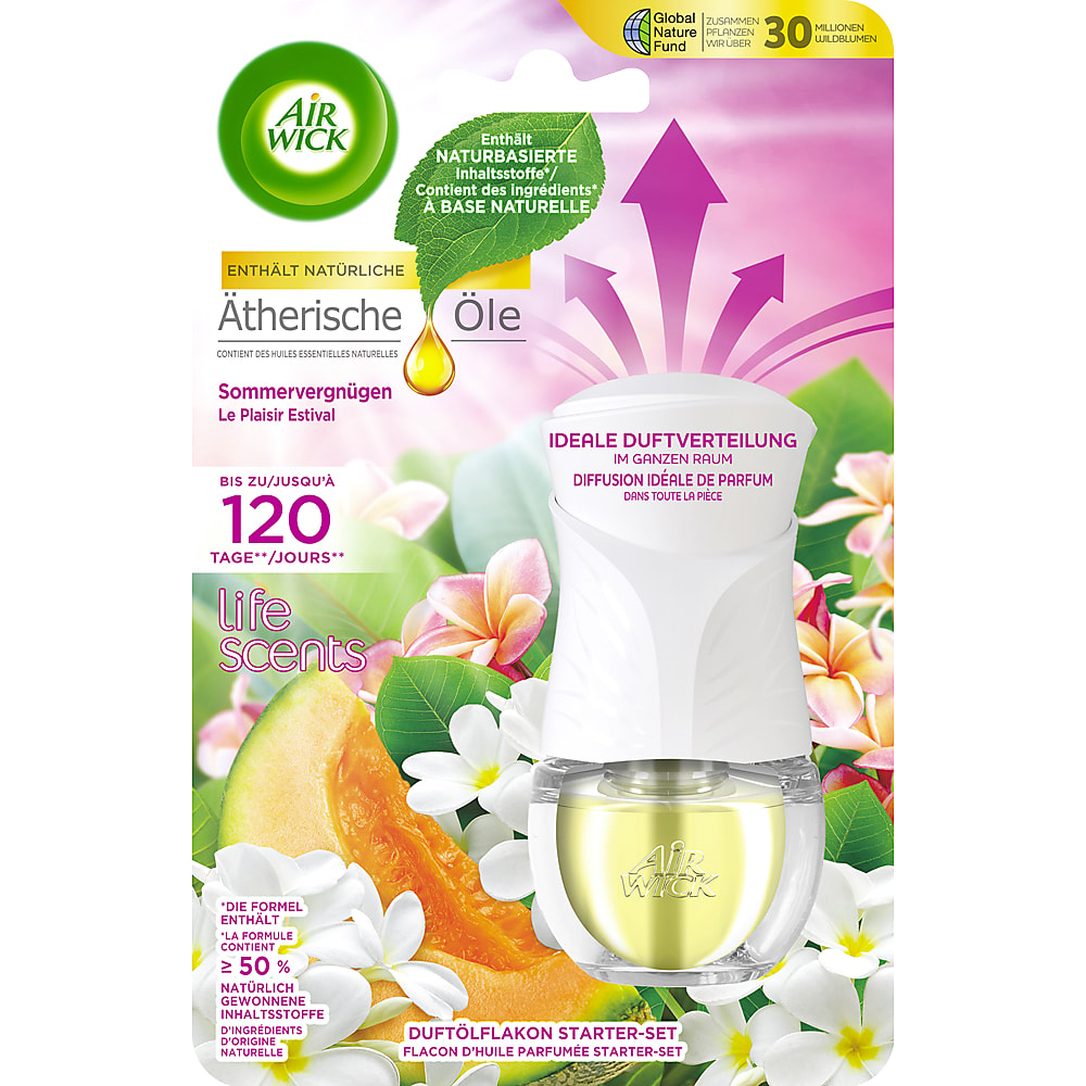 Airwick one-plug diffuseur electrique jasmin et fleurs blanches