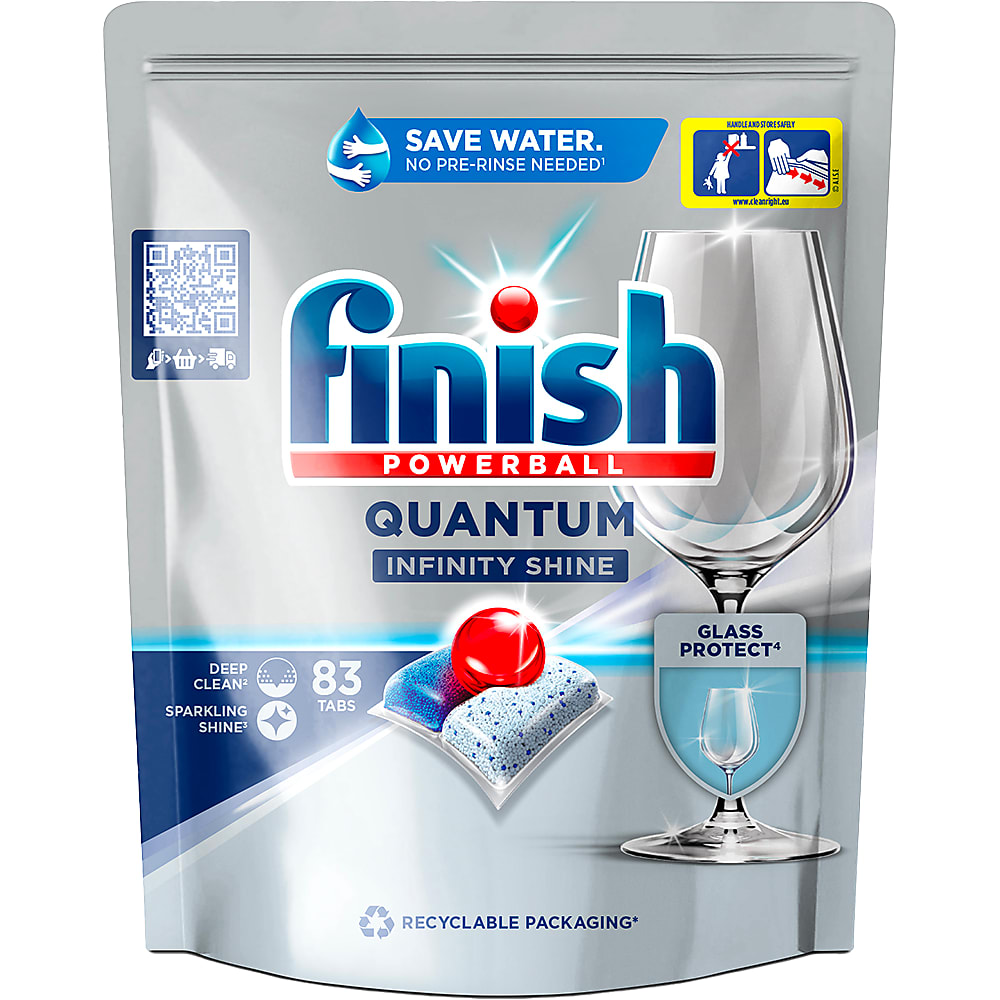 Finish Powerball Ultimate Infinity Shine Regular tablettes pour lave- vaisselle (55 lavages)