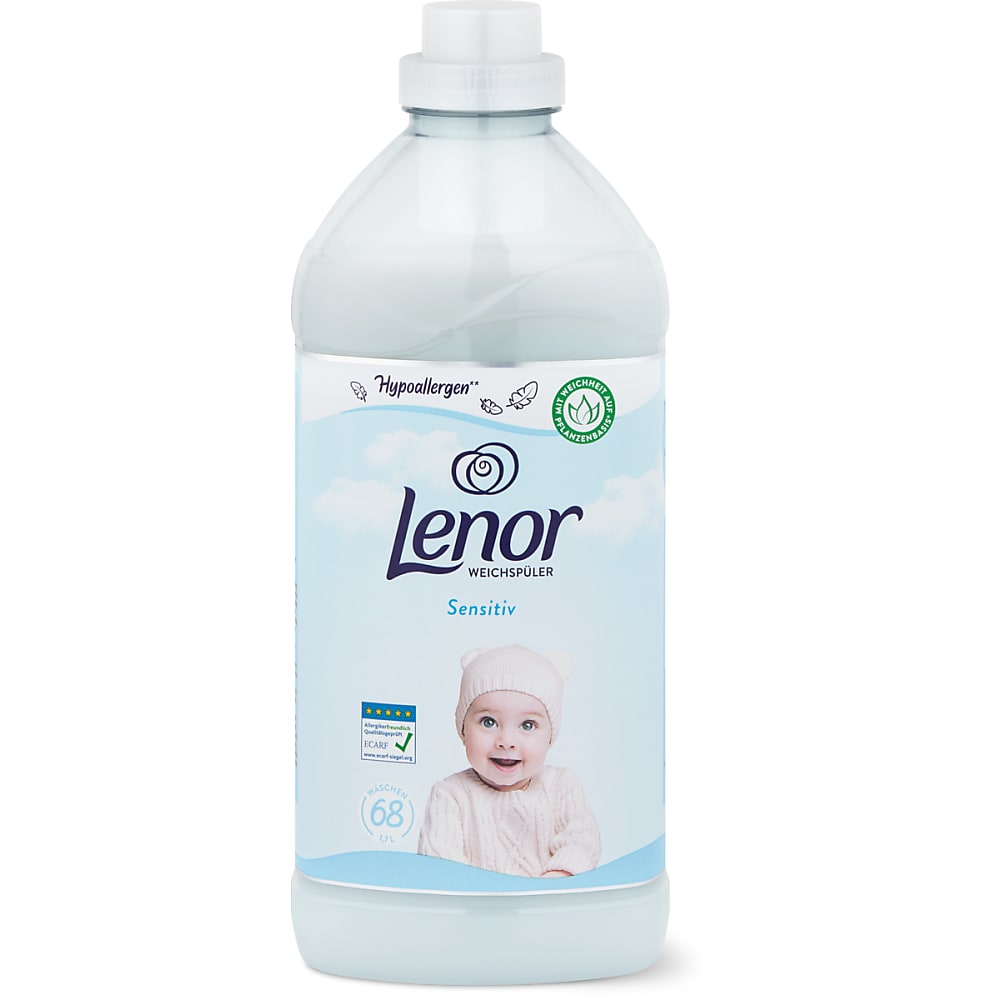 Lenor Adoucissant linge duveteux, Sensitif pour peaux sensibles et peau de  bébé, 33 lavages (990 ml)