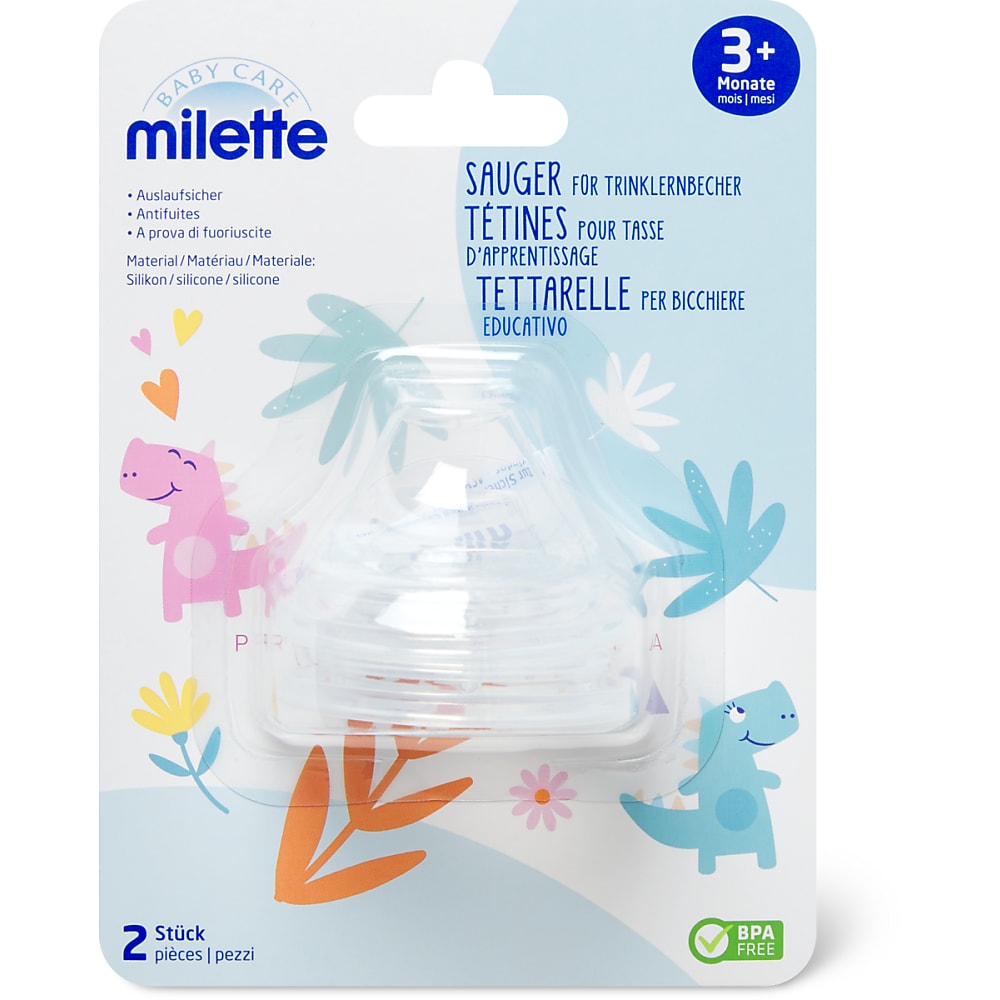 Acquista Milette Baby Care · Tettarelle per bicchiere educativo · Da 3 mesi  • Migros