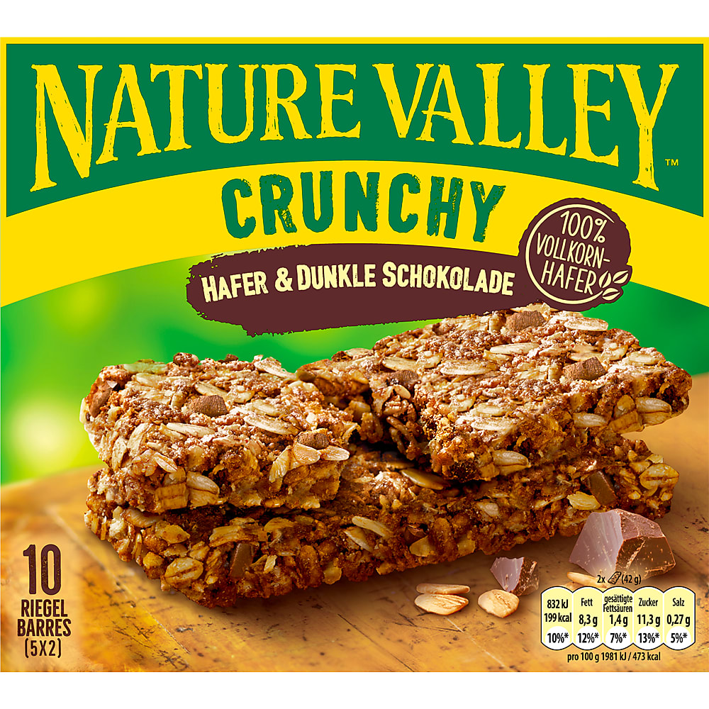 Nature Valley Crunchy · Knuspriger Müsliriegel · Mit Haferflocken und ...