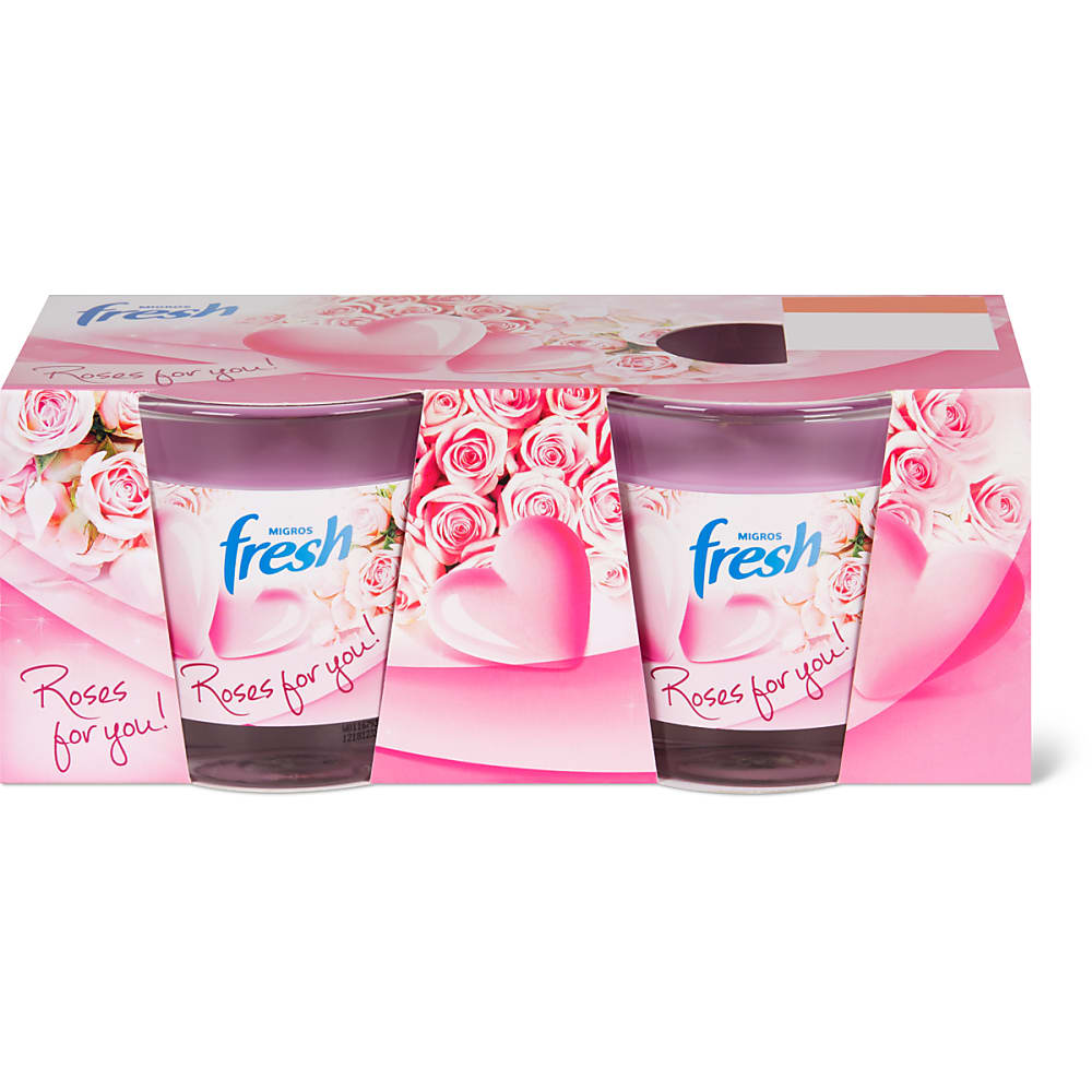 Migros Fresh · Scented candles · roses for you • Migros