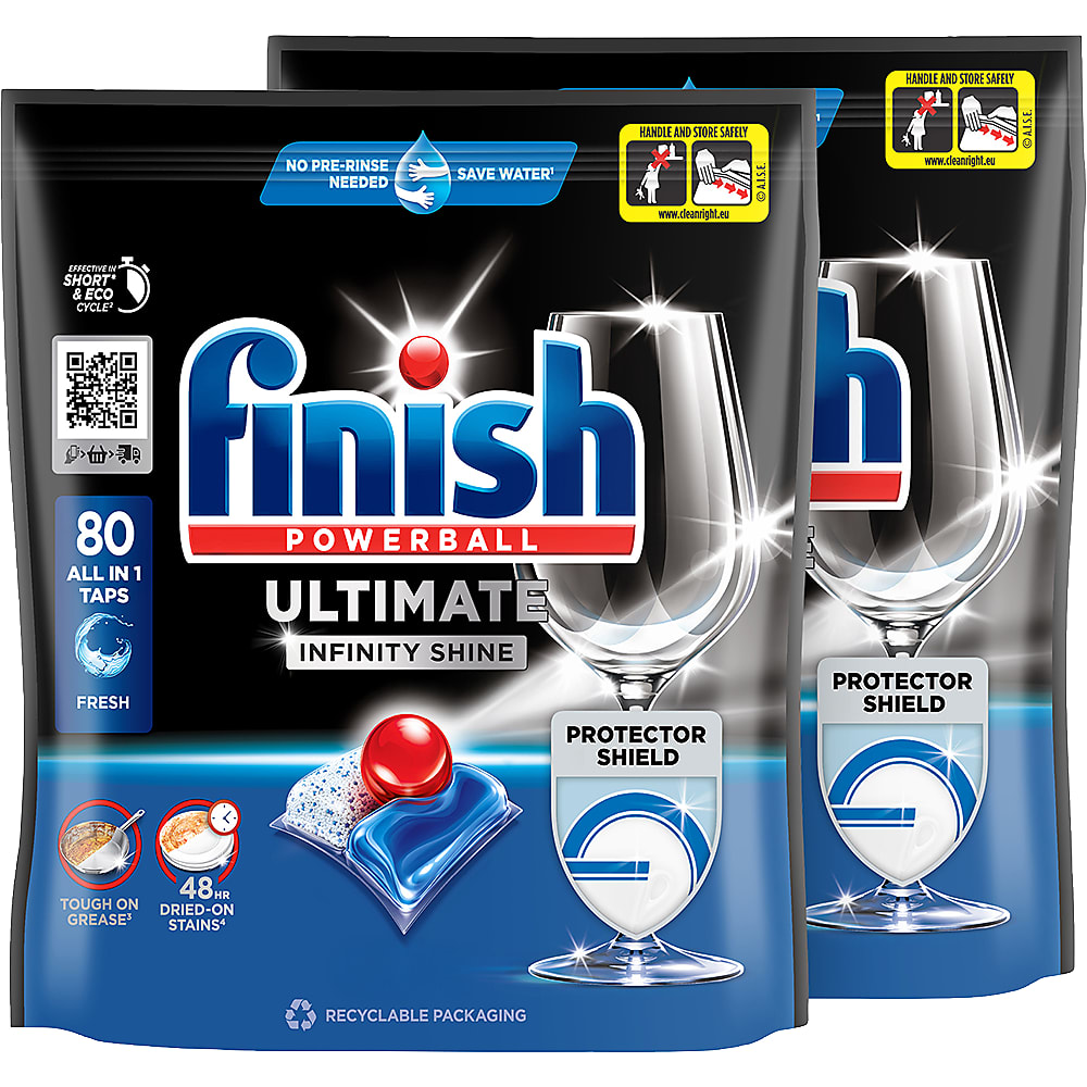 Finish Ultimate Infinity Shine · Dishwasher tabs · Classic Ultimate