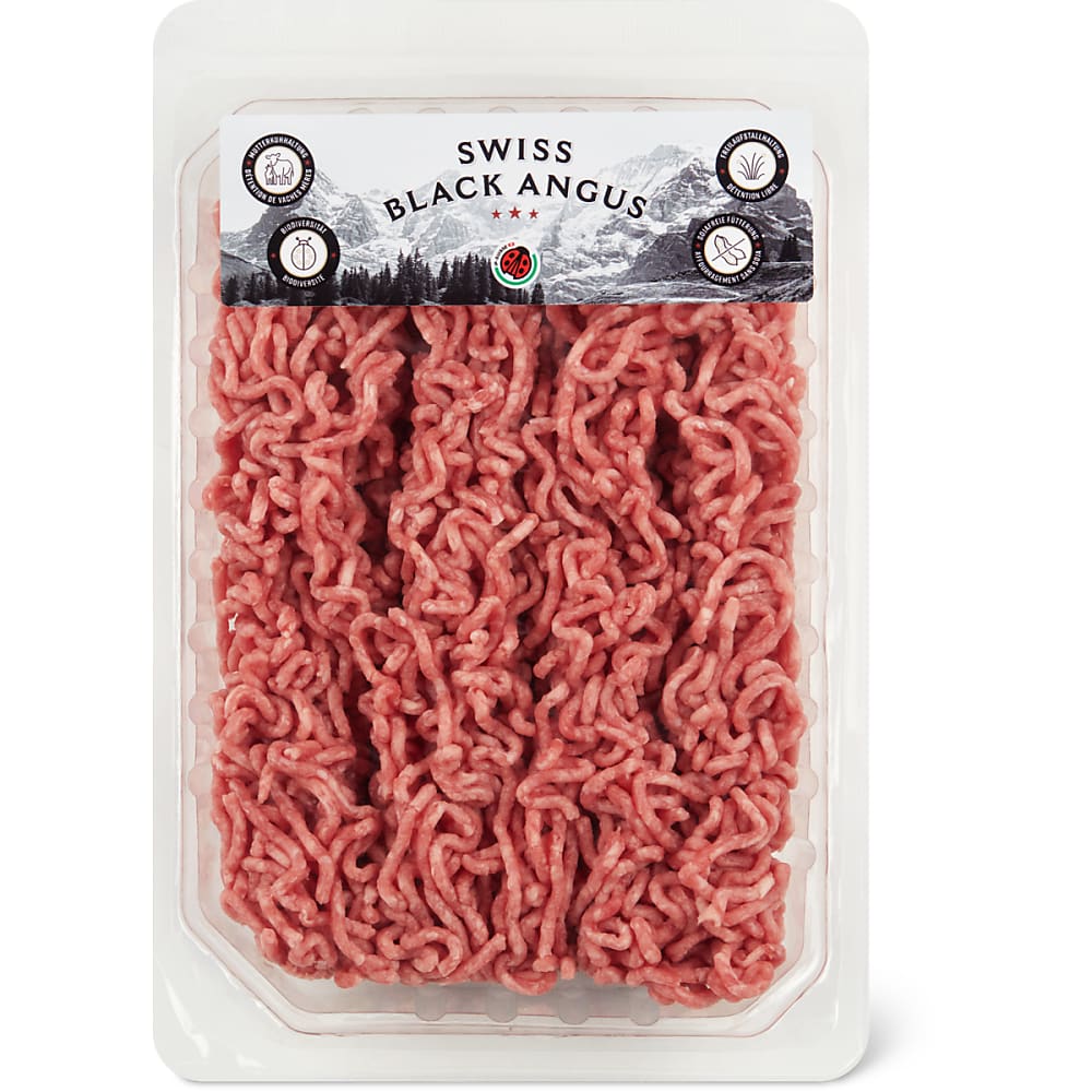 Angus Sharp Swiss Black Angus IP-SUISSE · Rindshackfleisch • Migros