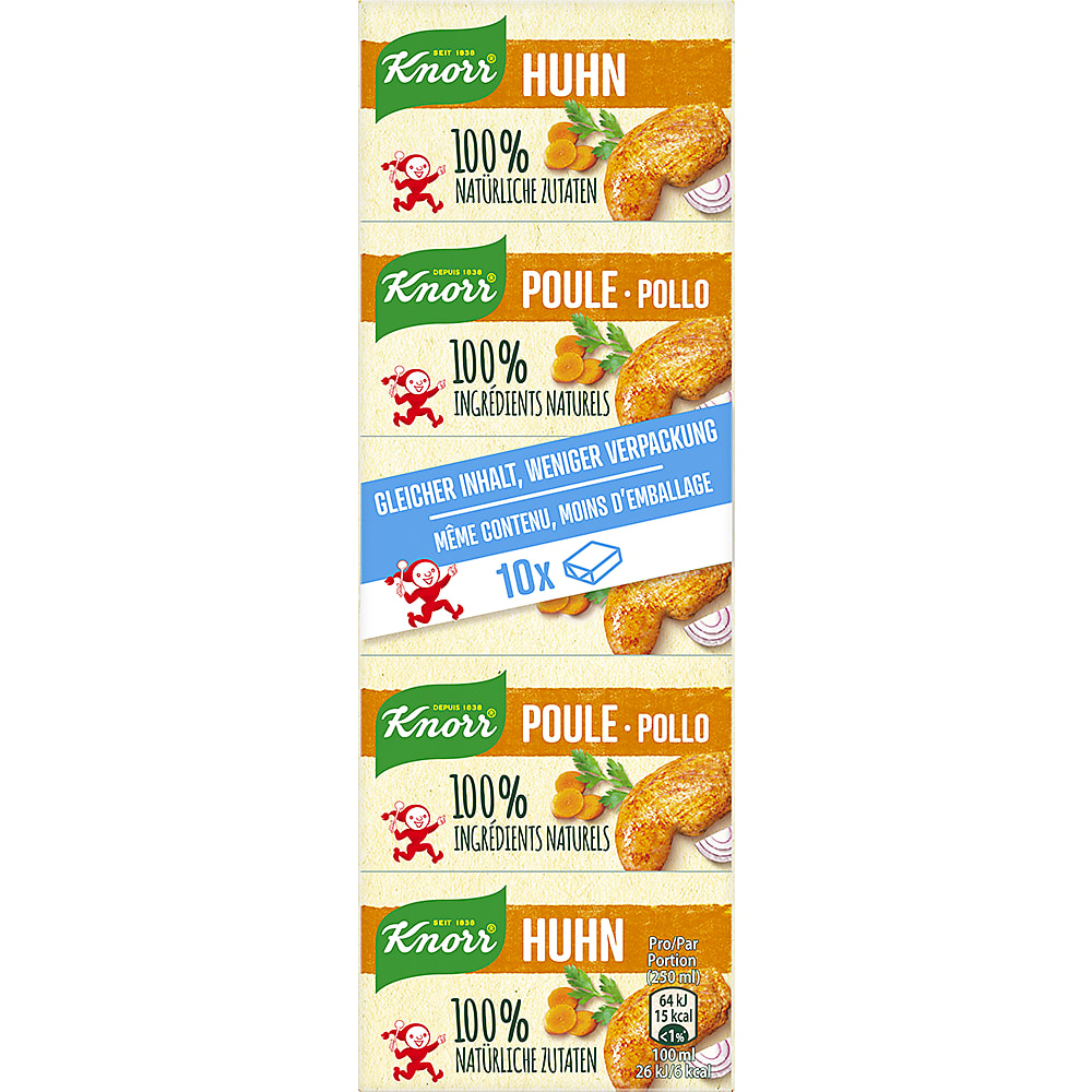 Knorr · Würfel Huhn Bouillon · 100 natürliche Zutaten • Migros