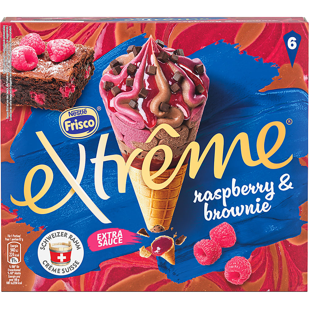 Frisco Extrême · Cornets · Himbeer Brownie • Migros Online