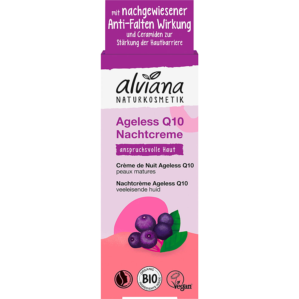 alviana Naturkosmetik Nachtcreme Ageless Q10 reife Haut