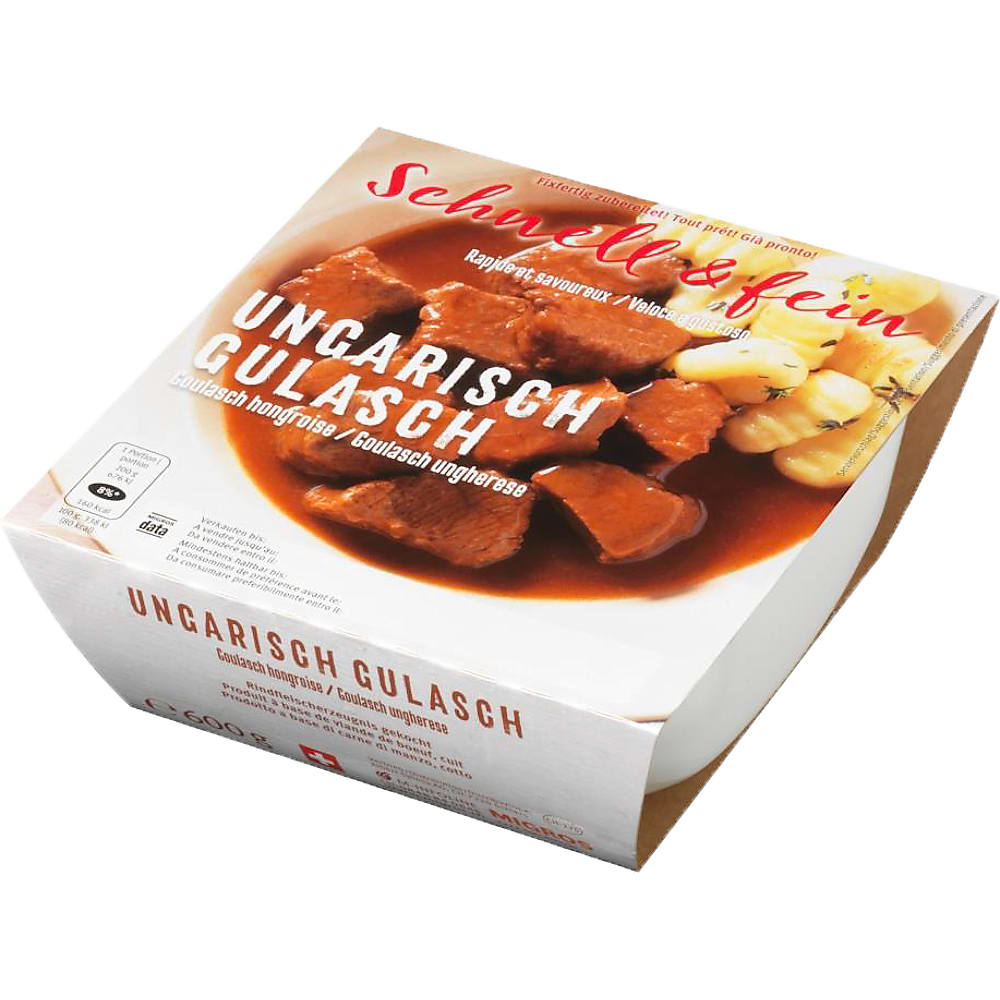 Schnell &amp; fein Rapide &amp; savoureux · Ungarisch Gulasch · Fixfertig ...