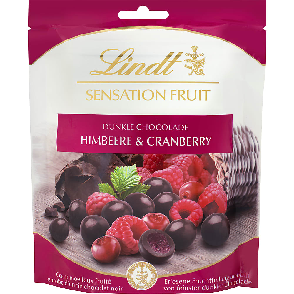 Lindt Sensation · Schokoladen-Kugeln · Dunkel - Himbeer &amp; Cranberry ...
