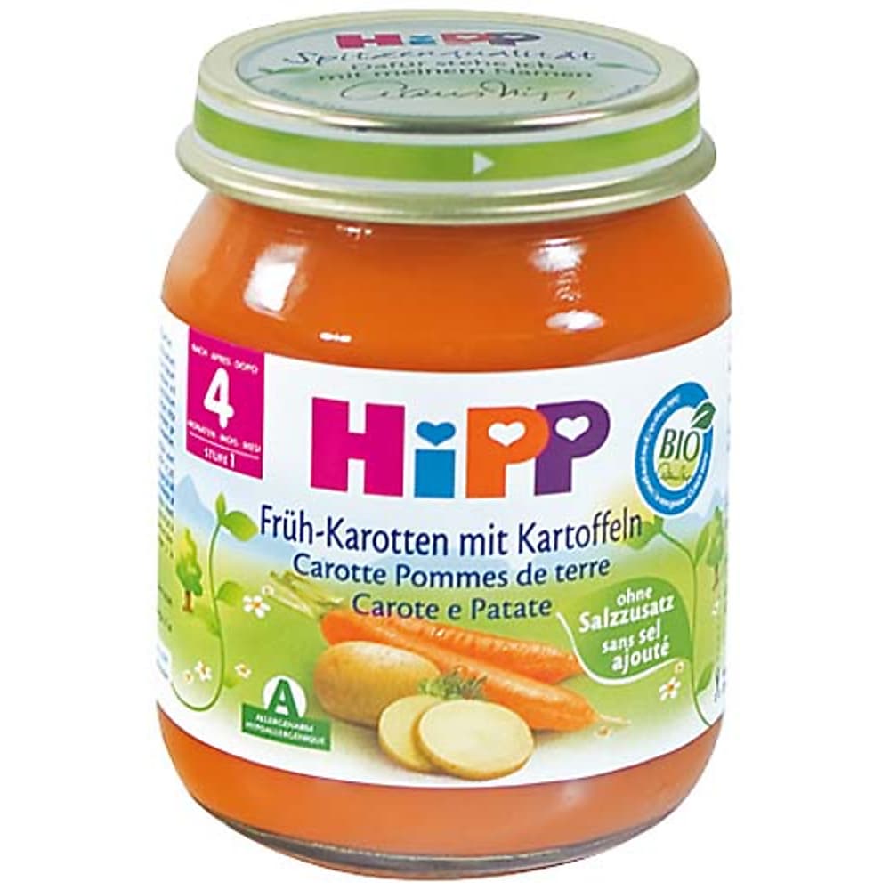 HiPP · Früh-Karotten mit Kartoffeln · Gemüse - nach 4 Monaten • Migros ...
