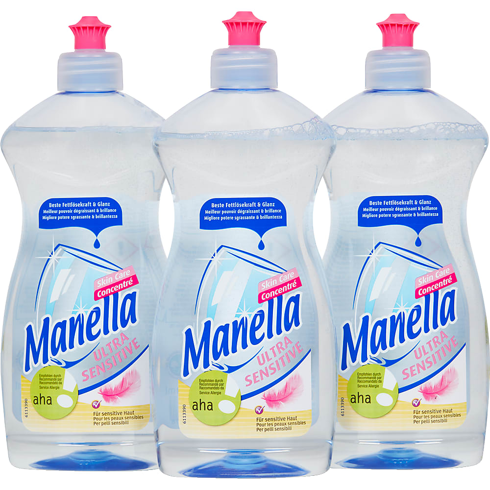 Manella Sponge Manella · Dishwashing detergent · aha! • Migros
