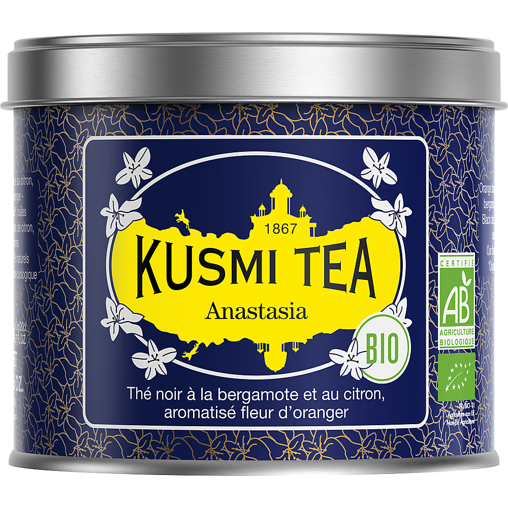 Buy Kusmi Tea Anastasia · Organic Black Tea · with bergamot and lemon, flavoured with orange