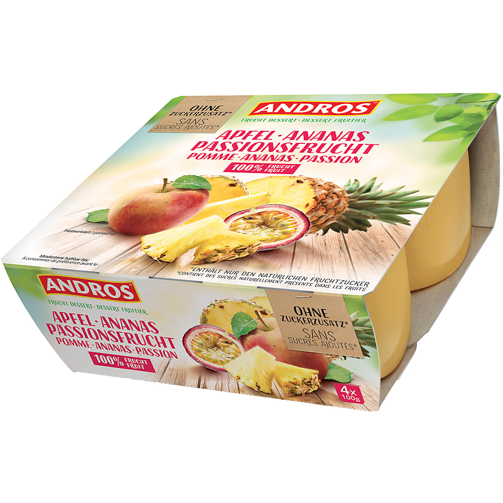 Achat Andros · Compote · Pomme & Ananas & Passion • Migros