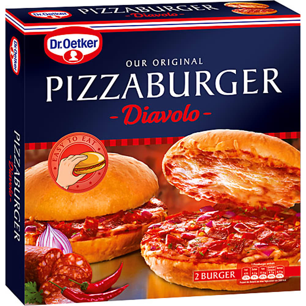 Buy Dr.Oetker · Pizzaburger · Diavolo • Migros