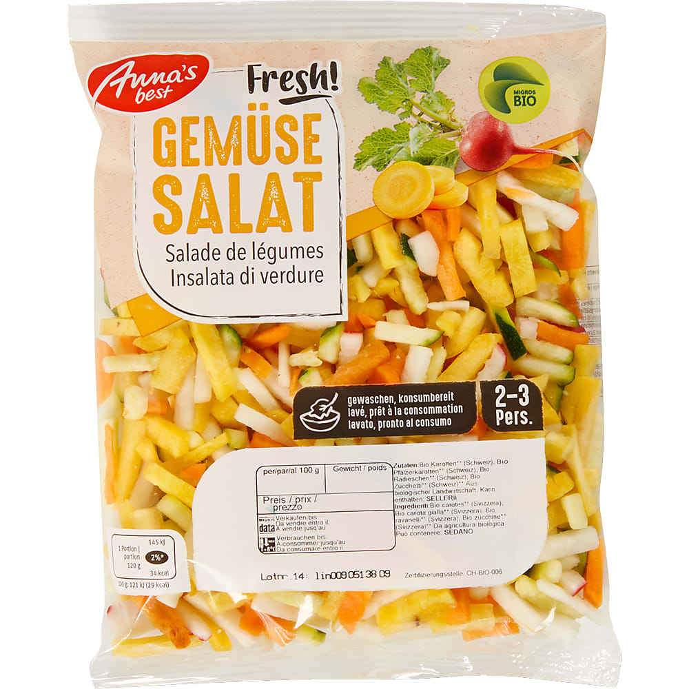 Buy Anna's Best Bio · Vegetable salad · Organic • Migros Online