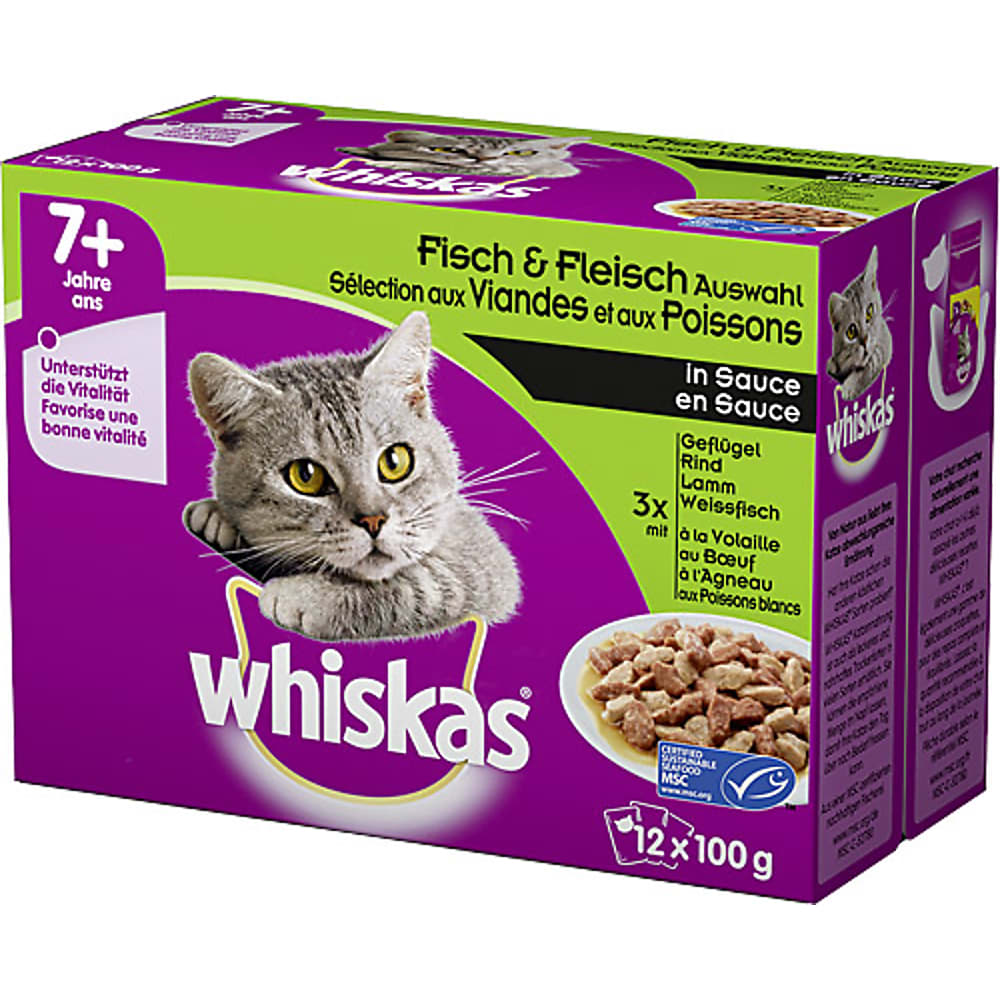 Buy Whiskas · Sélection aux viandes et aux poissons · 7+ Volaille