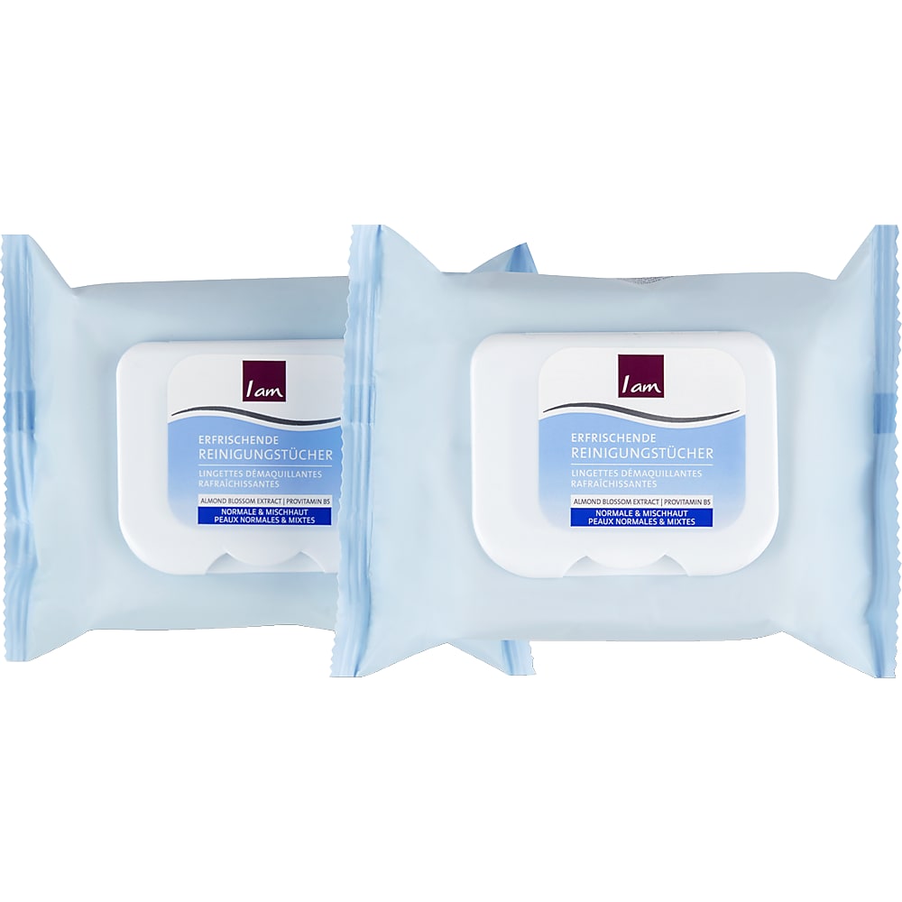 Buy I am Face · Refreshing cleansing wipes · Normal & combination skin