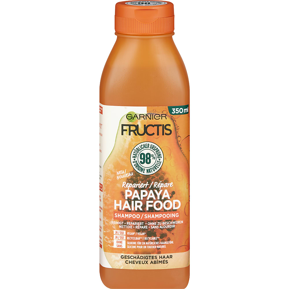 Buy Garnier Fructis · Shampoo · Papaya Hair Food Damaged hair • Migros