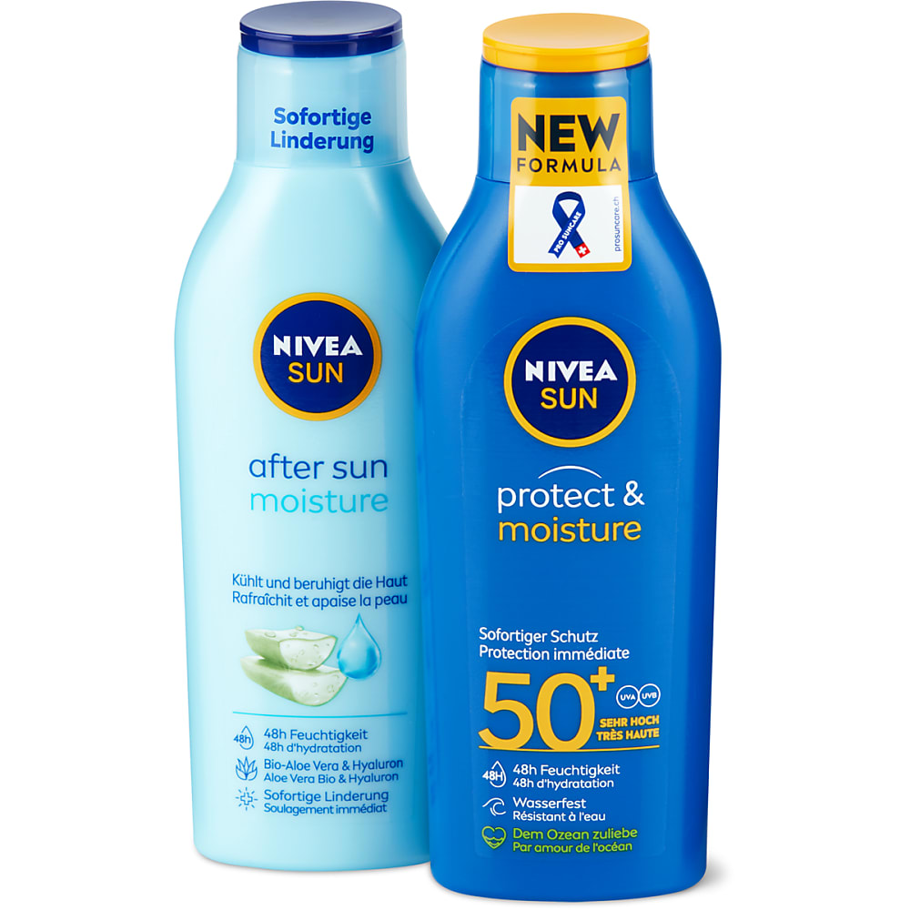 Buy Nivea Sun · Sun creme + after sun care · Protect & Moisture + After Sun Moisture FPS 50