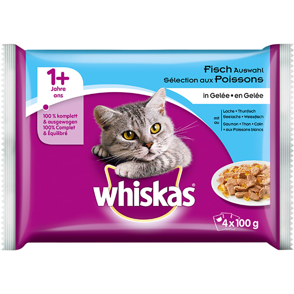 Buy Whiskas · Sélection aux Poissons en gelée · 1+ Saumon, thon