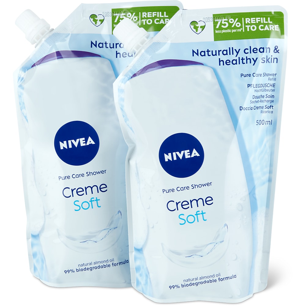 Buy Nivea Shower · Cream shower Cream Soft refill · All skin types • Migros