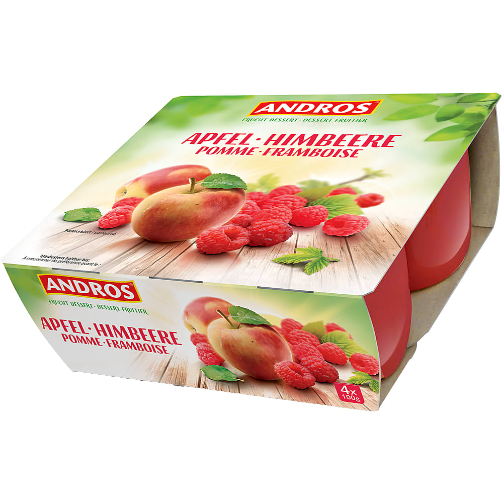 Achat Andros · Compote · Pomme & Framboise • Migros
