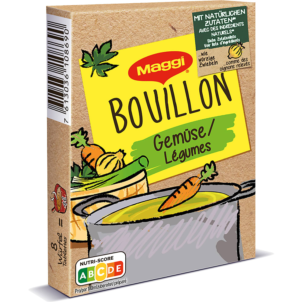 Achat Maggi · Bouillon de légumes · Avec des ingrédients naturels • Migros
