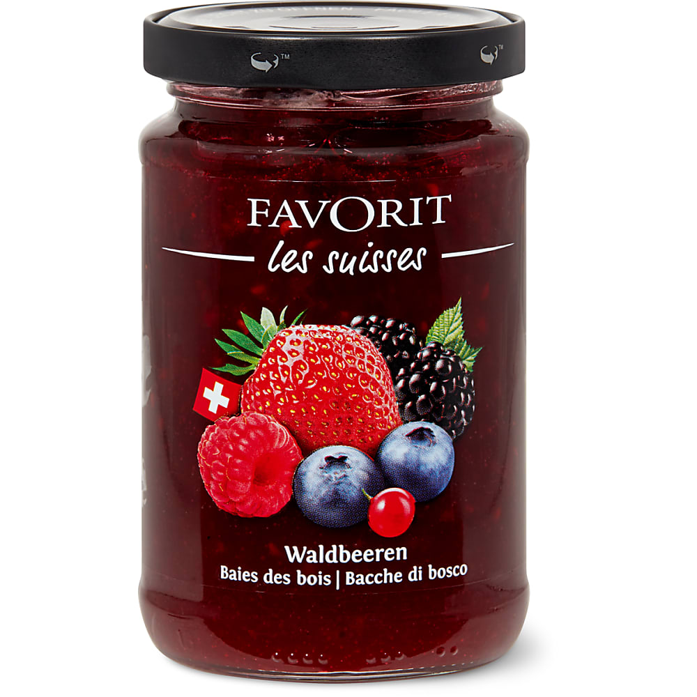 Kaufen Favorit · Konfitüre · Waldbeeren • Migros Kaufen Favorit · Konfitüre · Waldbeeren • Migros