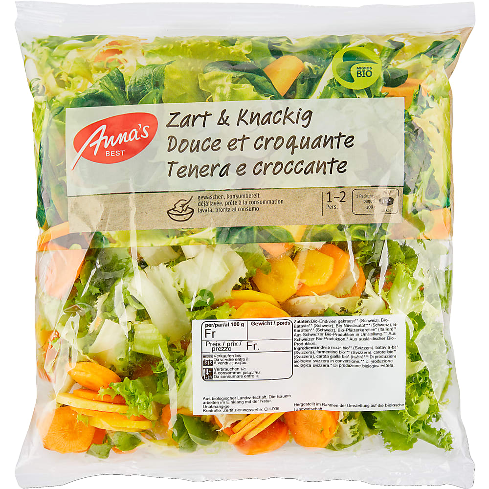 Achat Annas Best Bio · Salade Mêlée Avec Légumes • Migros 