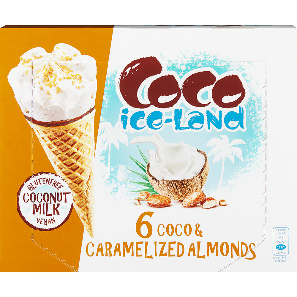 Achat Coco iceLand · de gaufrette avec glace au lait de coco