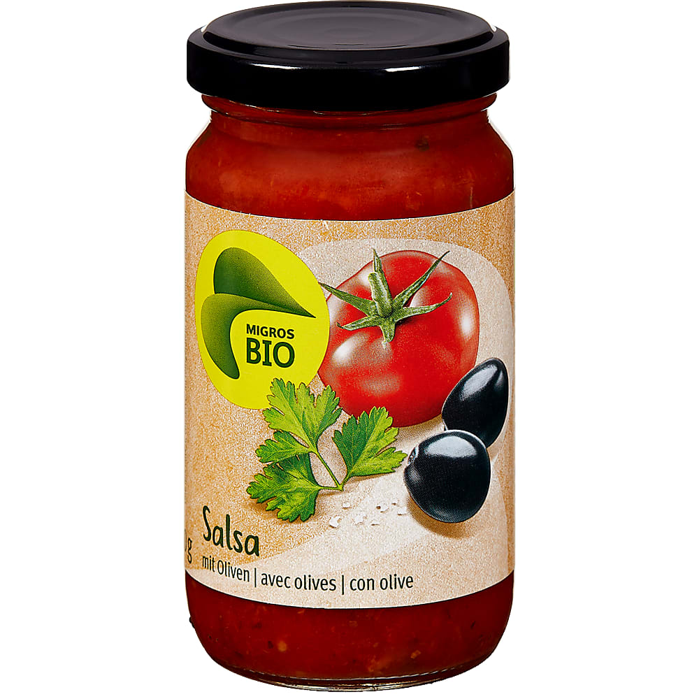 Buy Migros Bio · salsa · with olives • Migros