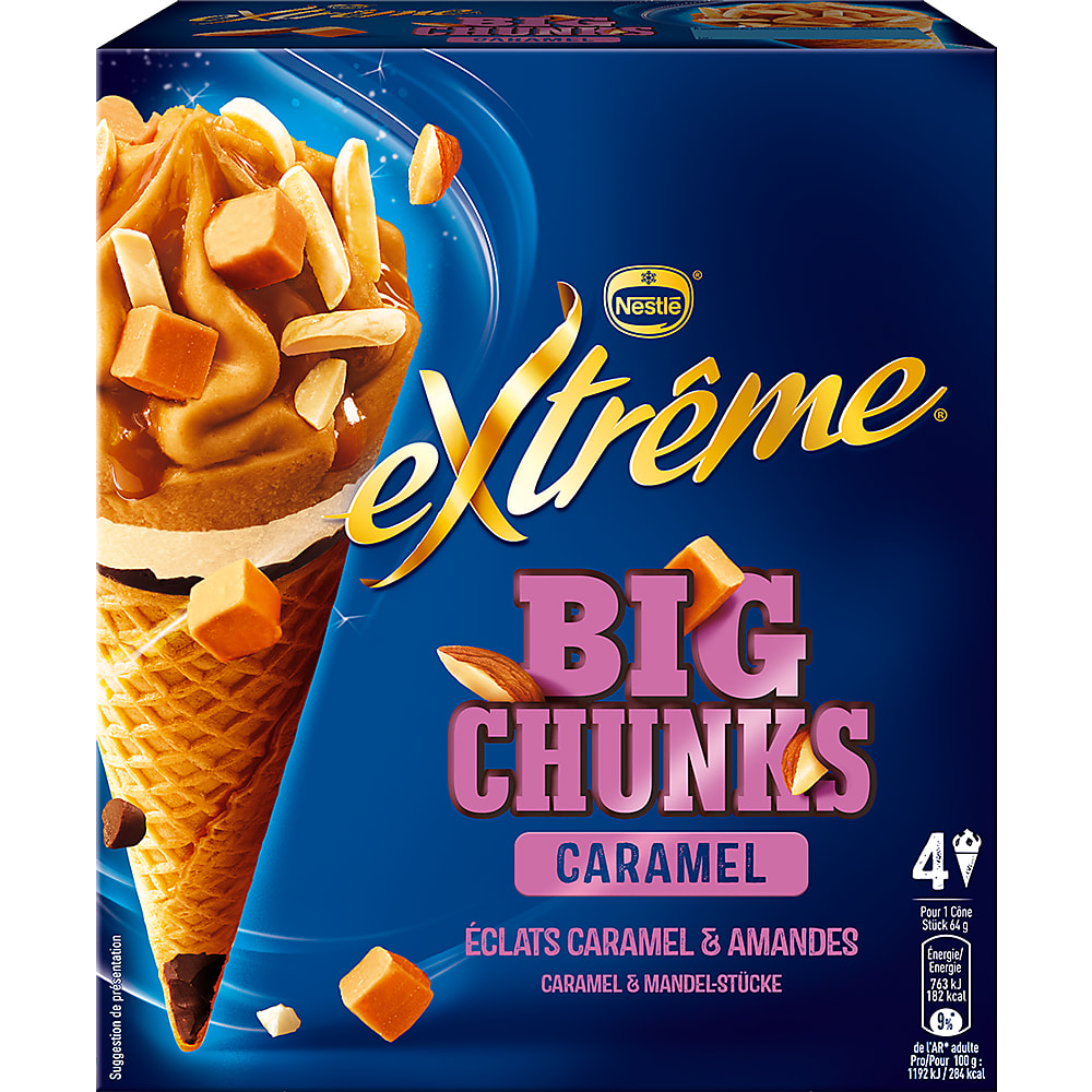 Achat Nestlé Frisco Extrême · · Eclats Caramel & Amandes • Migros